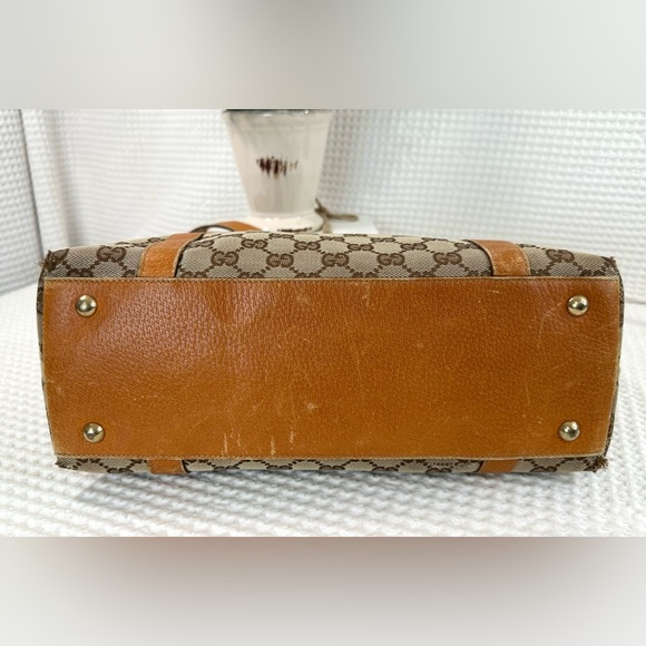 🤎Gucci Abbey Monogram Zip Tote-has wear - Picture 6 of 15